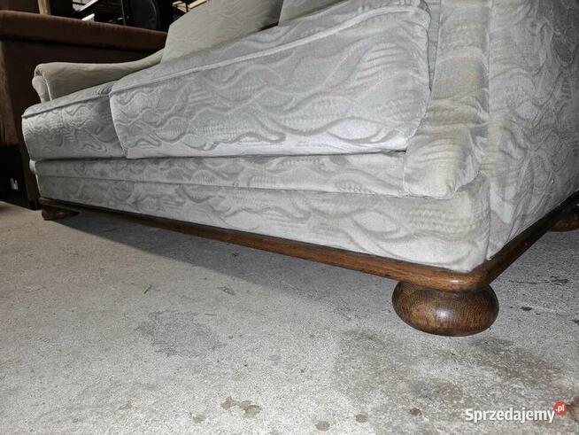 Kanapa Wypoczynek 2 Osobowa na Drewnianych Nogach