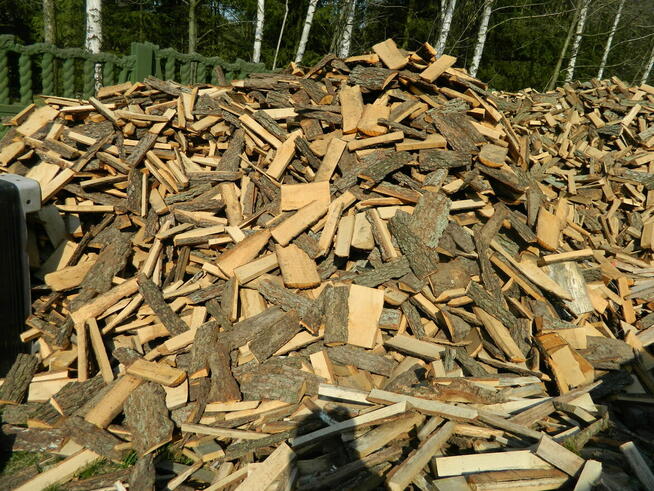 Opał - pocięta zrzyna olchowa drewno rozpałka węgiel pellet