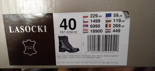 Sprzedam uzywane buty damskie Lasocki- skóra nr 40