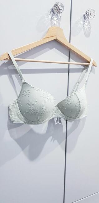 Pistacjowy biustonosz damski H&M