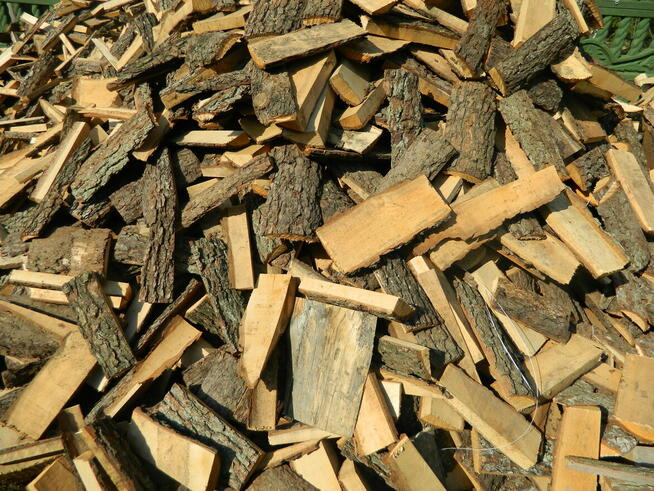 Opał - pocięta zrzyna olchowa drewno rozpałka węgiel pellet