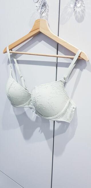 Pistacjowy biustonosz damski H&M