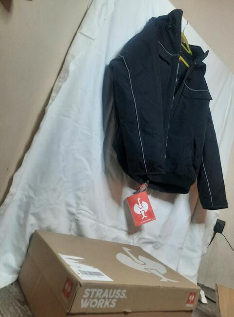 Kurtka robocza czarna Strauss model Pilotka ES IMAGE - NOWA