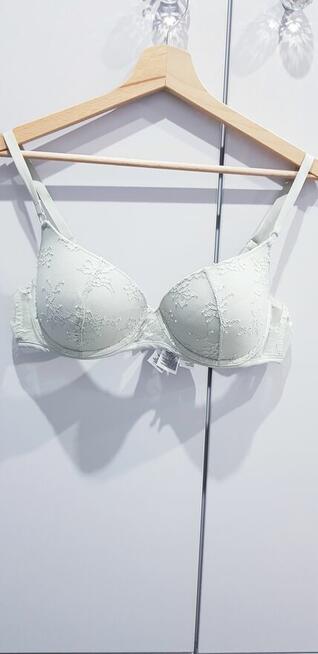 Pistacjowy biustonosz damski H&M