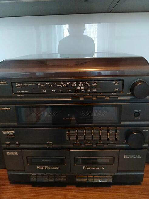 Wieża Samsung (tuner, 2x kaseta,