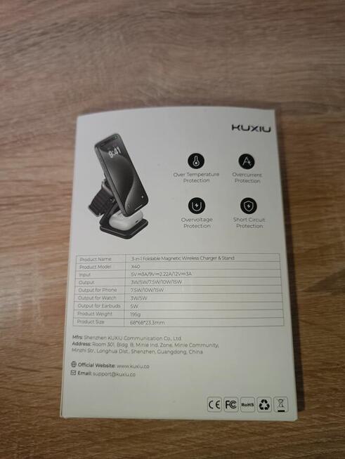 Ładowarka 3w1 indukcyjna