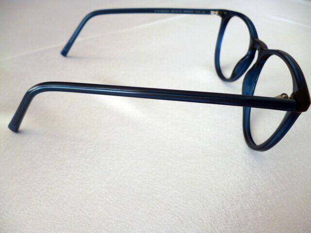 Oprawki okularowe granatowe, unisex.