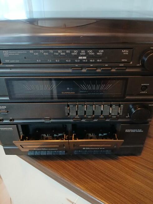 Wieża Samsung (tuner, 2x kaseta,