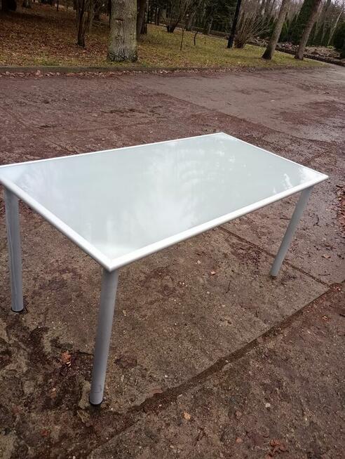 Stół szklany 156x78x74 cm stoły szklane konferencyjne kuchni