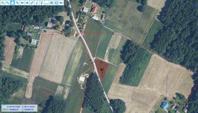 Laskówka budowlana piękne widoki na wzgórzu gmina Dynów