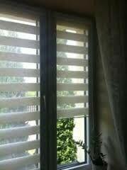 Rolety materiałowe w prowadnicach, Dzień/Noc, wolnowiszące.