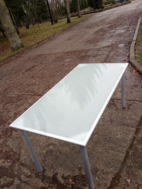 Stół szklany 156x78x74 cm stoły szklane konferencyjne kuchni
