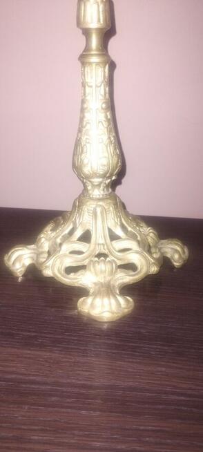 Unikatowy świecznik pięcioramienny wykonany z mosiądzu