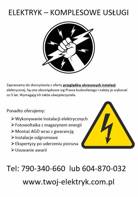 Przegląd instalacji elektrycznej Pomiary Odgromy Uniomy
