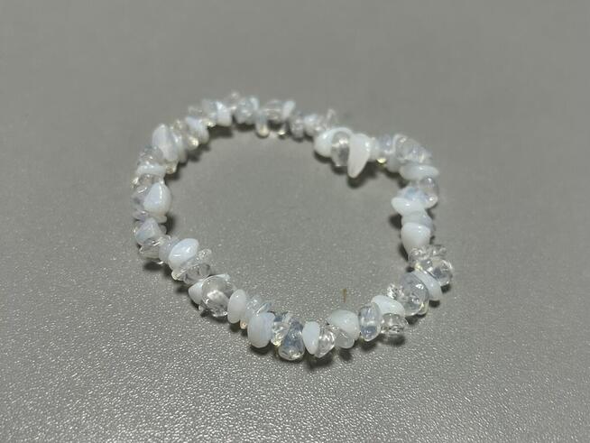 Bransoletki zestaw kamienie naturalne/Opal, Kwarc, Kryształ