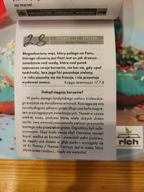 Katolicki Kalendarz 2025 - listkowy tzw. zdzierak