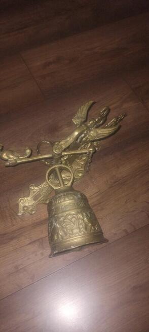 DZWON wiszący z mosiądzu