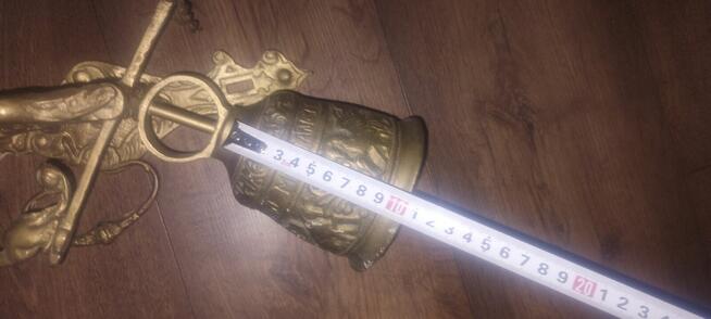 DZWON wiszący z mosiądzu