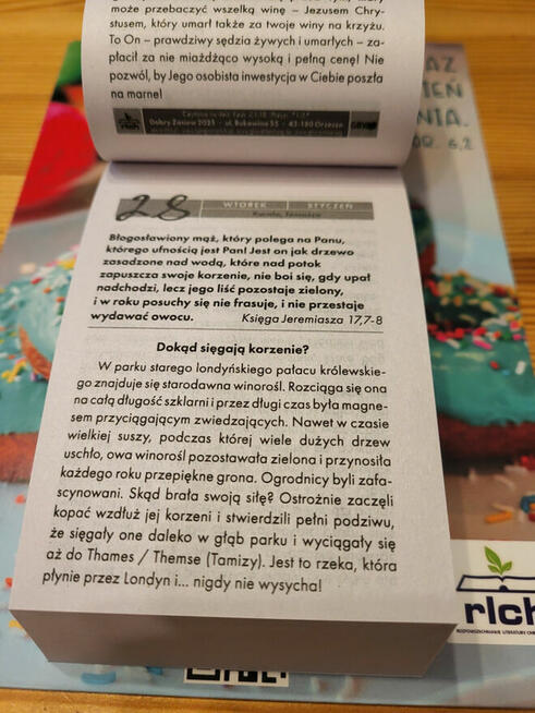 Katolicki Kalendarz 2025 - listkowy tzw. zdzierak