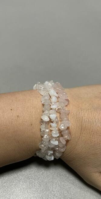 Bransoletki zestaw kamienie naturalne/Opal, Kwarc, Kryształ
