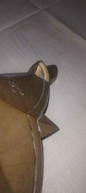 Dwa świeczniki stojące _witraze z mosiądzu