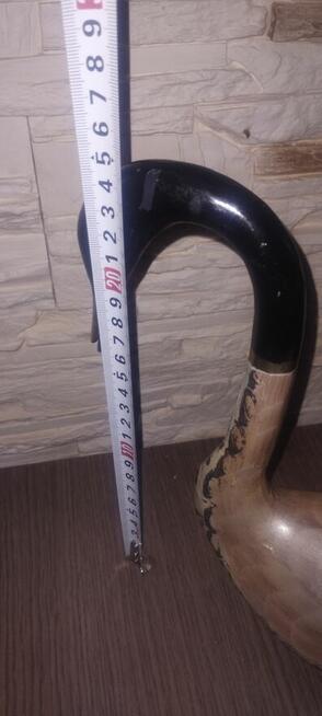 Kaczka wykonana z mosiądzu ręcznie malowana