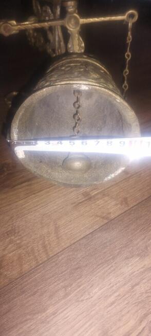 DZWON wiszący z mosiądzu