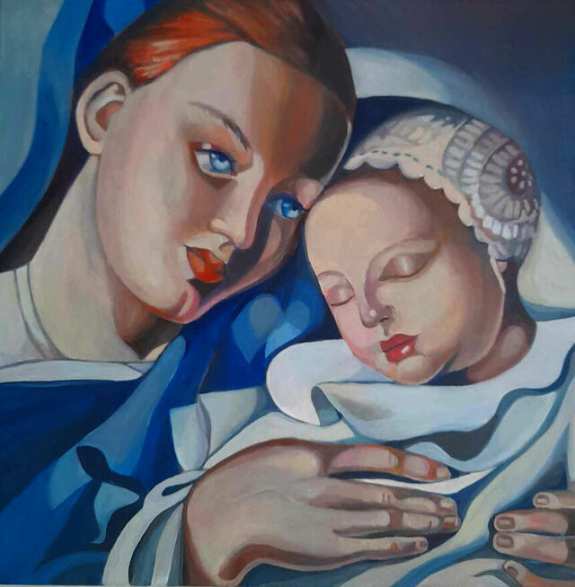 Sprzedam obraz Tamara Łempicka- Kobieta z dzieckiem