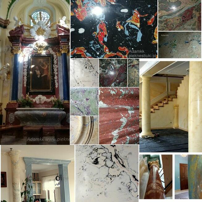 Kolumna w salonie w ultra stiuku marmurowym!