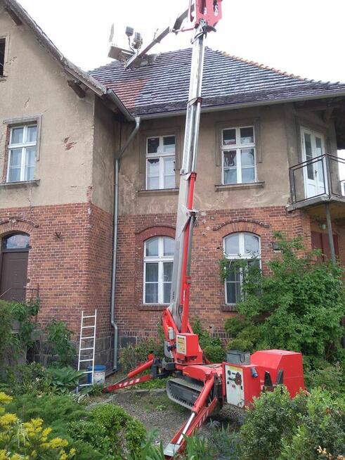 Podnośnik koszowy, nożycowy, Gniezno, Mogilno, wycinka