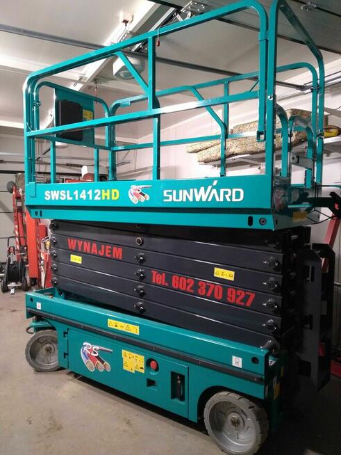 Podnośnik koszowy, nożycowy, Gniezno, Mogilno, wycinka