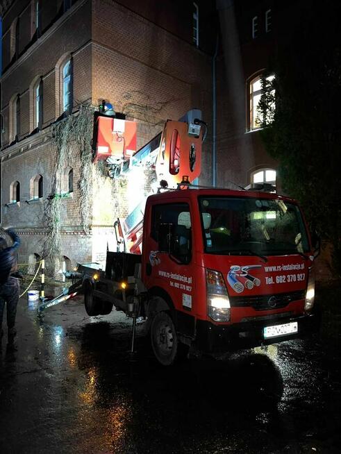 Podnośnik koszowy PAJĄK Trzemeszno Gniezno Mogilno Strzelno