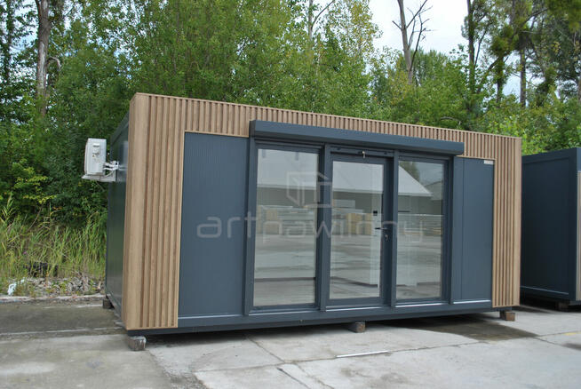 Kontener biurowy 6x3 Pawilon handlowy Od ręki - ART Pawilony