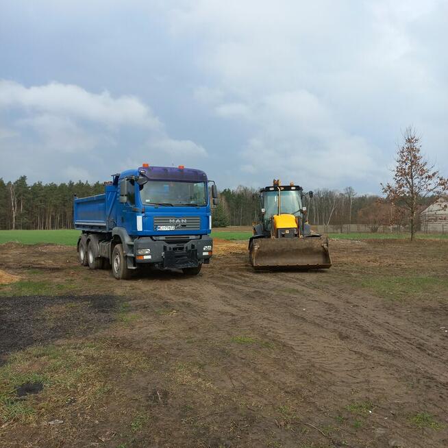 Usługi koparko ładowarką, żwir, piasek, zasyp fundamentów