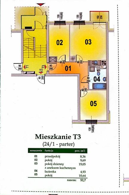 Jasne, przestronne mieszkanie z balkonem w nowym budownictwi