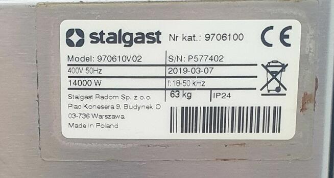 Kuchnia indukcyjna 22/24/9