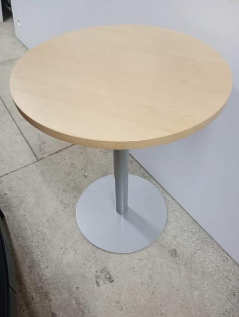 Stół okrągły w kolorze buku 60x60cm stoły do biur domu kuchn