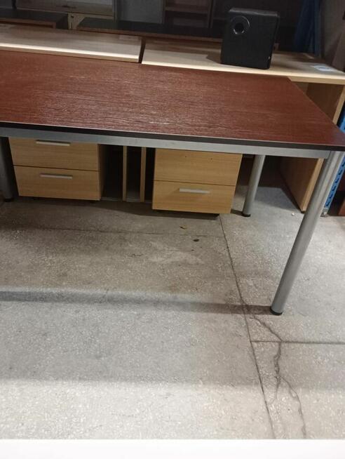 Stół biurko brąz 80x140cm biurka stoły konferencyjne do biu