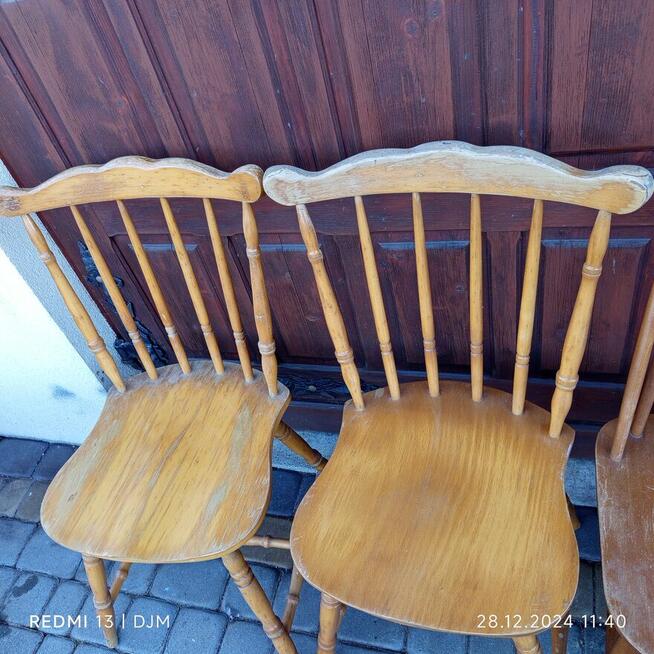 Krzesła drewniane z PRL-u 500 zł