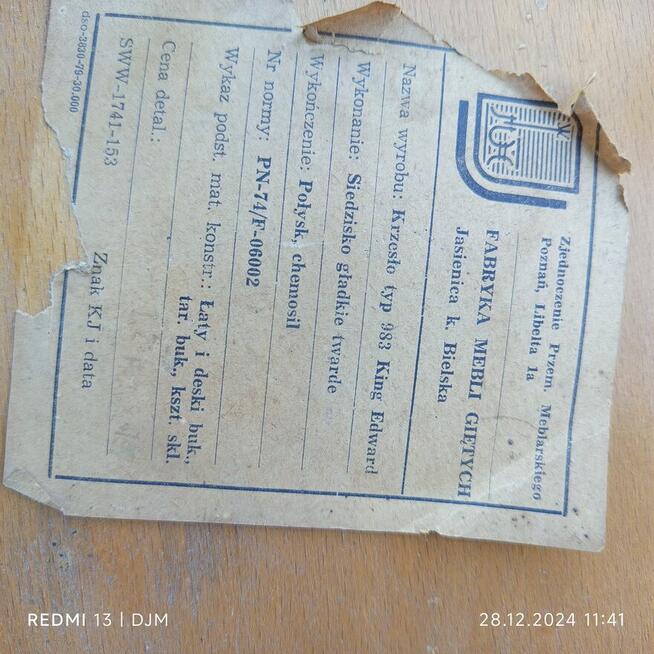 Krzesła drewniane z PRL-u 500 zł