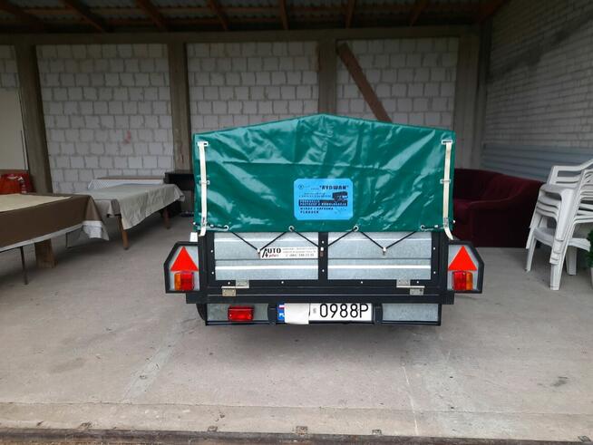 Oryginalna przyczepka RYDWAN 205x130 z plandeką, na resorac