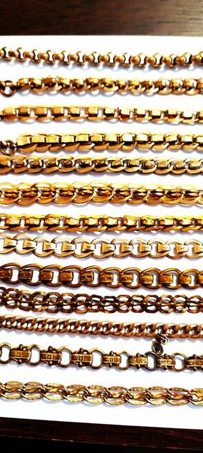 Dewizki stare do zegarków kieszonkowych złocone 18 K złotem