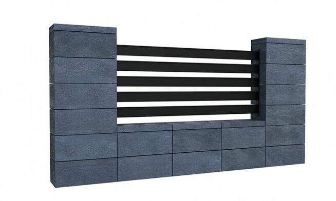 pustaki ogrodzeniowe Front ogrodzenia Styrobud