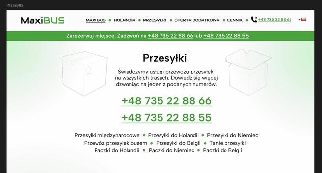 BUSY DO Holandii Niemiec i Belgii