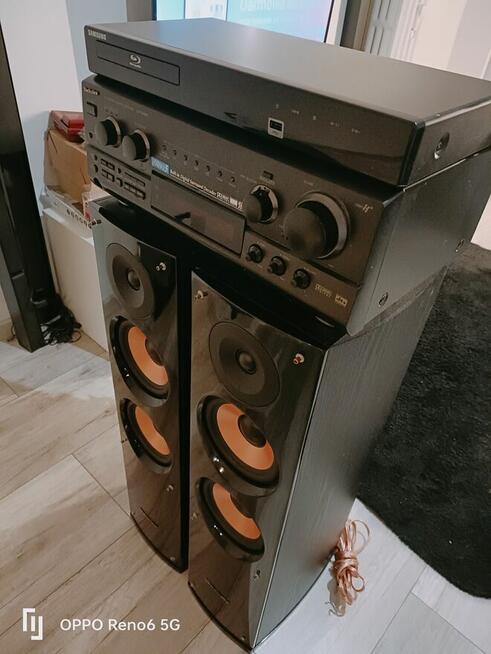 Wzmacniacz Technics SA DX940, DVD Samsung + głośniki pa