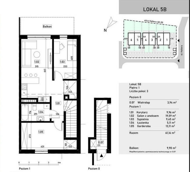 Piękne 3pokojowe mieszkanie z balkonem w spokojnej okolicy