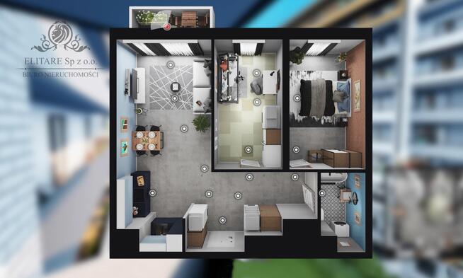 GOTOWE/Mieszkanie 3pok, 64,55m2 z balkonem /Wrocław Szczepin