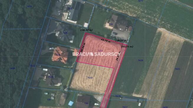 Działka budowlana Lusina gm. Mogilany, Św. Floriana