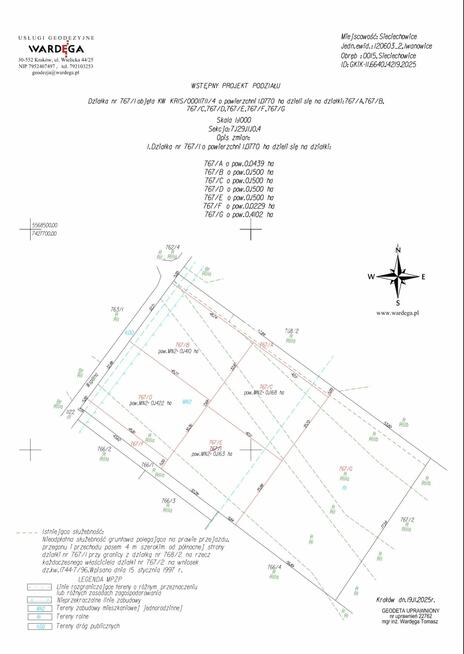 Działka budowlana Sieciechowice gm. Iwanowice