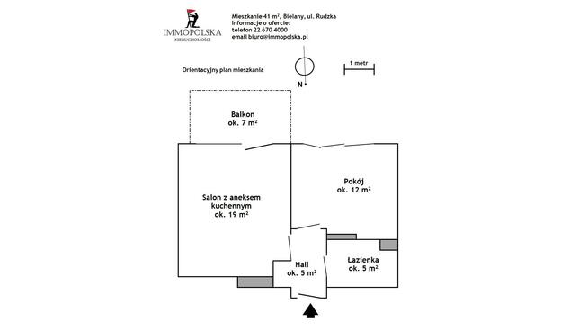 Mieszkanie Warszawa Bielany, Marymont-Kaskada, Rudzka